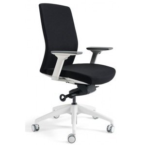 OFFICE MORE Kancelářská židle J2 White bez podhlavníku