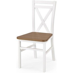 HALMAR jídelní židle DARIUSZ 2 bílá/olše