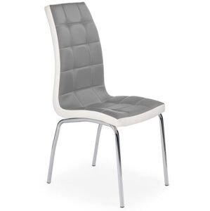 HALMAR jídelní židle K186 šedo-bílá