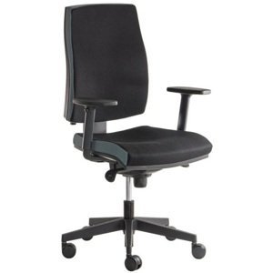 ALBA kancelářská židle JOB s područkami, BLACK 27