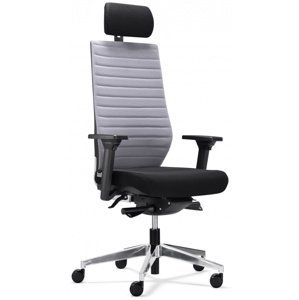 MERCURY kancelářská židle LaFresca šedočerná