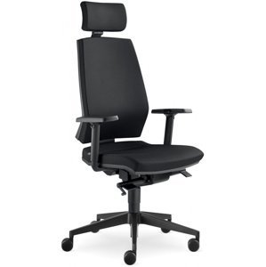 LD SEATING Kancelářská židle STREAM 280-SYS PDH, posuv sedáku, černá skladová