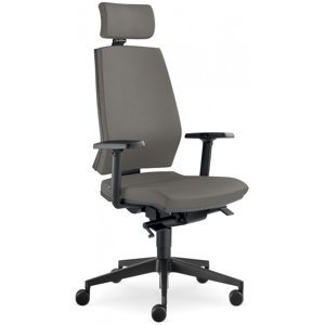 LD SEATING Kancelářská židle STREAM 280-SYS PDH, posuv sedáku, tm.šedá skladová