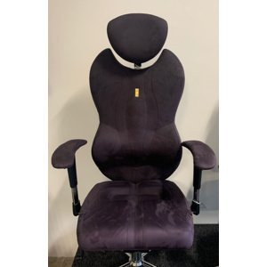 KULIK System Kancelářská židle GRAND černo-fialová, látková, poslední vzorový kus BRATISLAVA