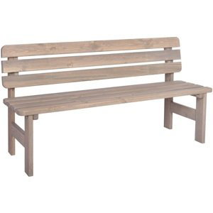 ROJAPLAST Zahradní lavice VIKING dřevěná šedá - 150 cm