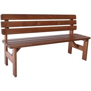 ROJAPLAST Zahradní lavice VIKING dřevěná lakovaná - 150 cm