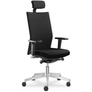 LD SEATING Kancelářská židle ELEMENT 430-SYS, s podhlavníkem, černá skladová