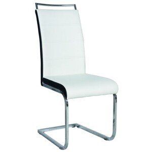 SIGNAL Jídelní židle H441 Ekokůže bílá / černá