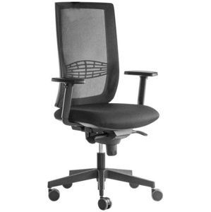 ALBA kancelářská židle KENT síť s područkami, BLACK 27