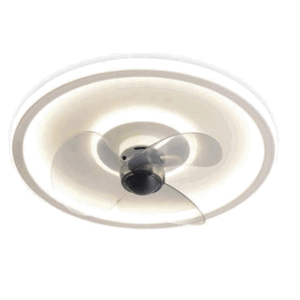 Noaton 13045W Puppis, bílá, stropní ventilátor se světlem