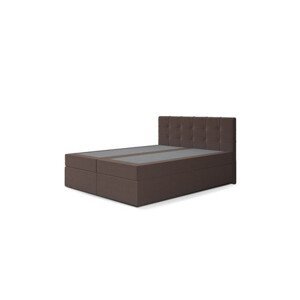 Čalouněná postel RIVA s pružinovou matrací rozměr180x200 cm Hnědá