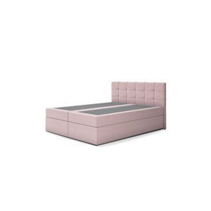 Čalouněná postel RIVA s pružinovou matrací rozměr180x200 cm Růžová