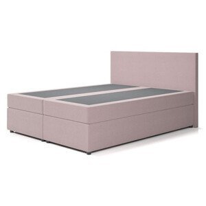 Čalouněná postel IMOLA s pružinovou matrací 160x200 cm Růžová