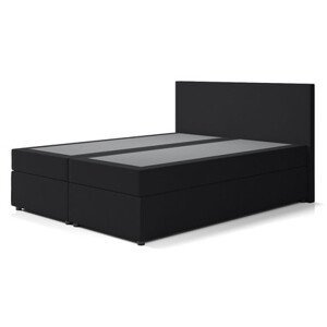 Čalouněná postel IMOLA s pružinovou matrací 160x200 cm Černá