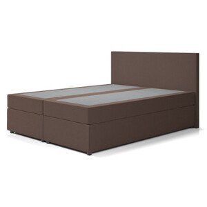 Čalouněná postel IMOLA s pružinovou matrací 160x200 cm Hnědá