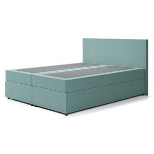 Čalouněná postel IMOLA s pružinovou matrací 180x200 cm Tyrkysová
