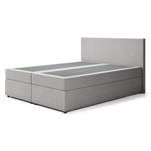 Čalouněná postel IMOLA s pružinovou matrací 180x200 cm Světle šedá