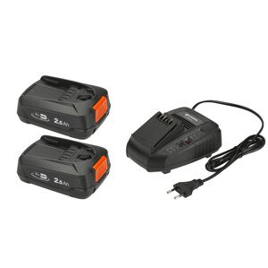 GARDENA Germany GARDENA P4A2 x PBA 18V/45 + AL 189930 CV - startovací sada (nabíječka + 2x akumulátor 2,5 Ah)