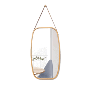 Přírodní bambusové zrcadlo LEMI 3