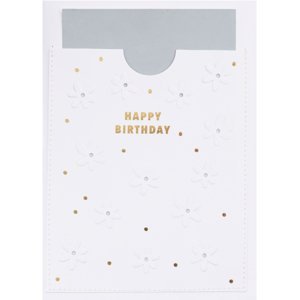 Räder Papírové přání k narozeninám FLOWERS EMBOSSING CARD