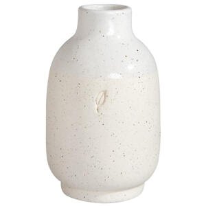 Räder Krémová kameninová váza LEAF, malá