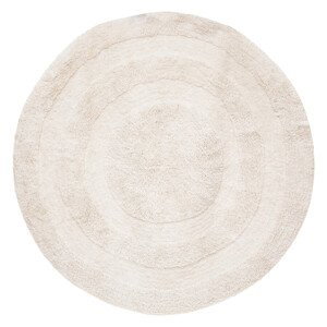 Bílý kulatý koberec SPIRALE 120 cm