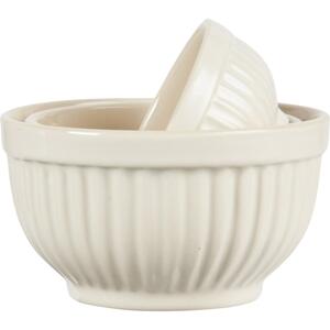 IB Laursen Smetanové keramické mini misky MYNTE BUTTER CREAM, set 3 ks