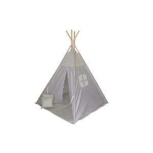 Šedé dětské teepee GREY STARS