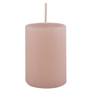 IB Laursen Růžová sloupová svíčka ROSE QUARTZ 6cm