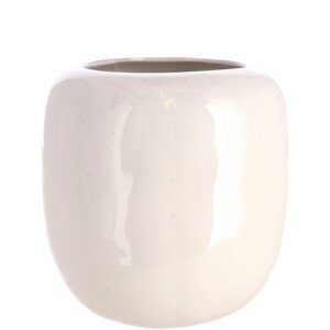 Bílá porcelánová váza VEGA