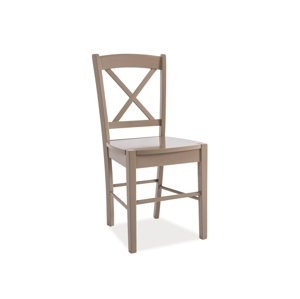 AKCE Lanýžově hnědá dřevěná židle CD-56 II.jakost