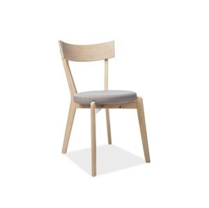 Šedá dřevěná židle NELSON