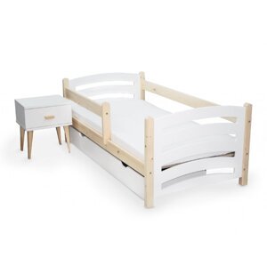 Dětská postel Mela 80 x 160 cm Matrace: Matrace EASYSOFT 8 cm, Rošt: S lamelovým roštem