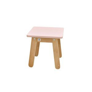 Bellamy Růžová dětská stolička WOODY DUSTY PINK