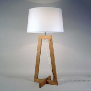 Aluminor Stolní lampa Sacha LT z textilu a dřeva
