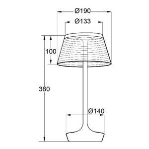 Aluminor Aluminor La Petite Lampe LED stolní lampa, červená