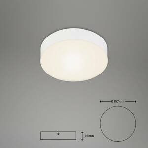 Briloner LED stropní světlo Flame, Ø 15,7 cm, bílé