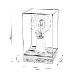 Envostar Envolight Gretter stolní lampa, kov/dubové dřevo