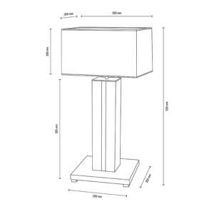 Euluna Stolní lampa Elegance, stmívatelná, dub, béžová