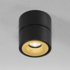 Egger Licht Egger Clippo LED stropní spot, černý-zlatá, 3000 K