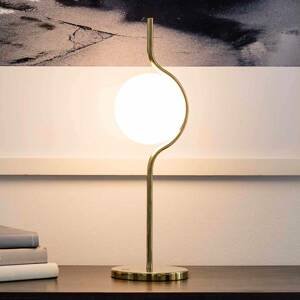FARO BARCELONA LED stolní lampa Le Vita s opálovým sklem