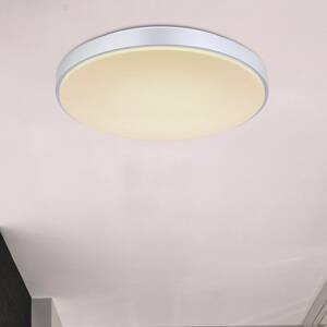 Globo LED stropní světlo Sonny, stříbrná, CCT, Ø 41 cm