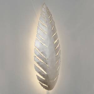 J. Holländer Pietro nástěnné světlo ve formě listů, stříbrná