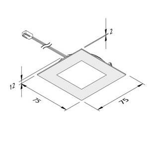 Hera LED podhledové světlo FAQ 68 nerez 4W 3 000K