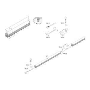 Hera LED světelná lišta EcoLite F HO, 3 000K, 60cm