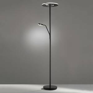 FISCHER & HONSEL LED stojací lampa Dent, čtecí rameno, CCT, černá