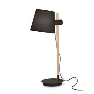 Ideallux Ideal Lux Axel stolní lampa dřevo, černá/přírodní