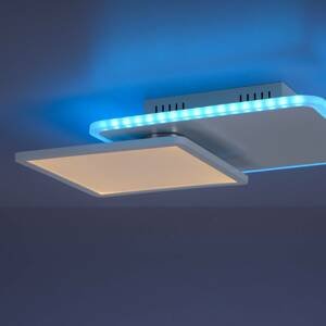 Leuchten Direkt LED stropní světlo Arenda hranaté RGB/CCT otáčecí