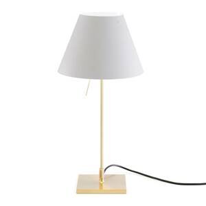 Luceplan Luceplan Costanzina stolní lampa mosaz, bílá