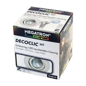 MEGATRON LED spot Decoclic Set GU10 4,5 W, bílá